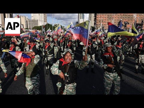 YouTube video thumbnail: Venezuelan Citizen Militia Takes to the Streets as Tensions With US Continue