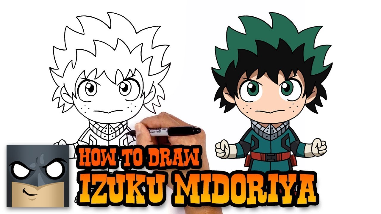 How to Draw Izuku Midoriya - My Hero Academia