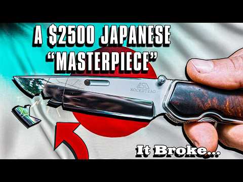 A $2500 Japanese Masterpiece Knife!! And how it Broke…