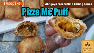 How to make Crispy Pizza Mc Puff/ Flaky pastry dough making/ Just like Mc Donald's