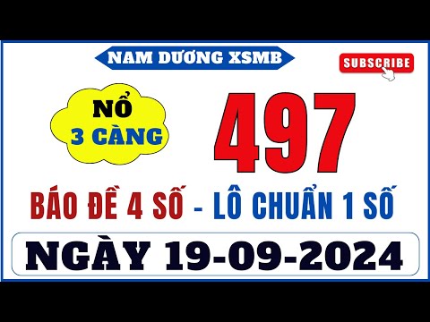 Đề 2 Số - XSMB Ngày 19/09/2024 | Soi Cầu Miền Bắc | Soi Cầu pascal, Cầu Đề Ít Số | Nam Dương XSMB