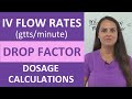 Calculating IV Flow Rates and Conversions