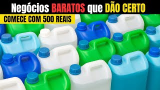 7 PEQUENOS NEGÓCIOS para começar com MENOS de R$ 500