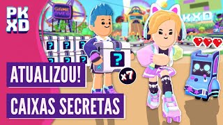 TODAS as CAIXAS SECRETAS + 25 Gemas e 25.000 Moedas na Atualização Arcade PK XD