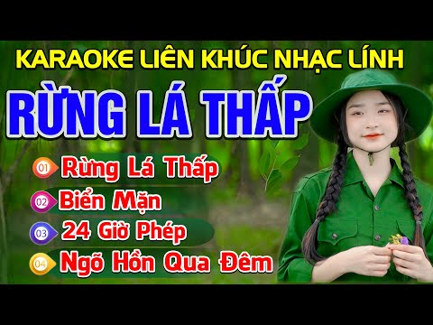 ✔Liên Khúc Karaoke DỄ HÁT NHẤT Tuyển Chọn Nhạc Lính ❖ RỪNG LÁ THẤP | Bến Tình