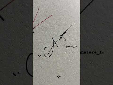 How to sign the letter A?❤️