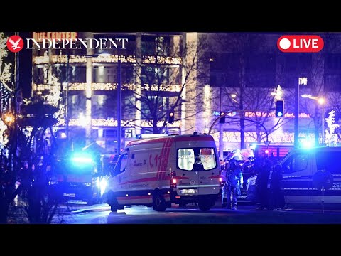 Live: Scenes at Christmas market in German town following attack