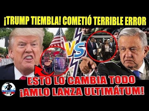 HASTA AQUÍ LLEGASTE C@8R0N‼️AMLO SE ENFRENTA A TRUMP; LLAMA A REBELIÓN ¡PAISANOS TOMAN CIUDAD D EUA!