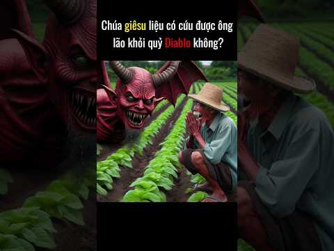 Chúa Jesus cứu ông lão khỏi quỷ Diablo #haihuoc #vuive #câuchuyện #ai #chatgpt #jesus #diablo #devi