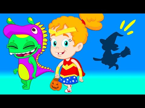 C'est la nuit d'halloween! Lucas l'araignée vient effrayer les enfants | Groovy Le Martien