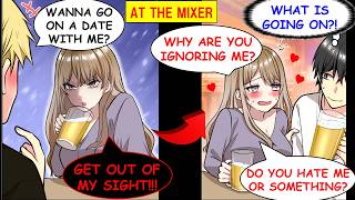 [Manga Dub] At A Party, This Hot Girl Rejected Every Guy, But Got All Sweet With Me[RomCom]