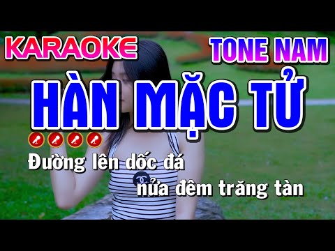 Hàn Mặc Tử Karaoke Nhạc Sống Tone Nam ( PHỐI HAY ) | Bến Tình Karaoke