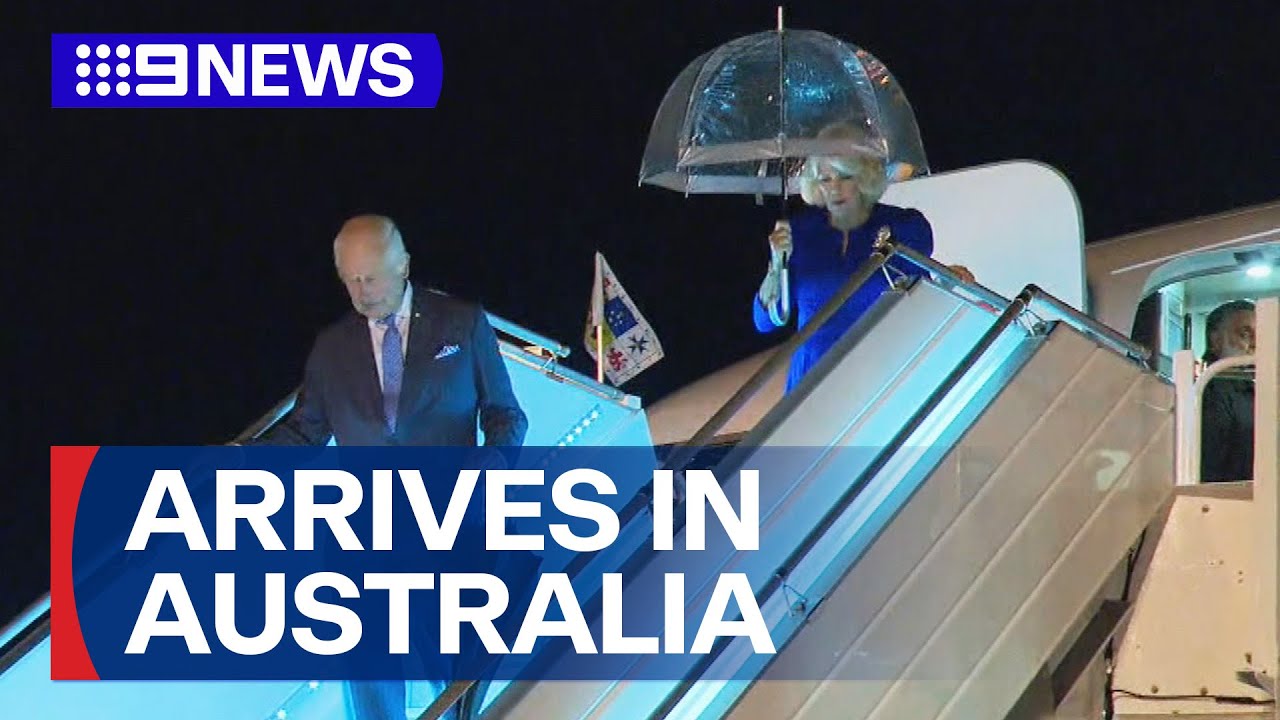 King Charles and Queen Camilla arrive in Australi