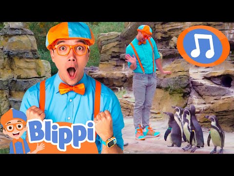 Blippi's PENGUIN SING ALONG | Blippi Songs｜Kids Songs｜Trucks for Kids