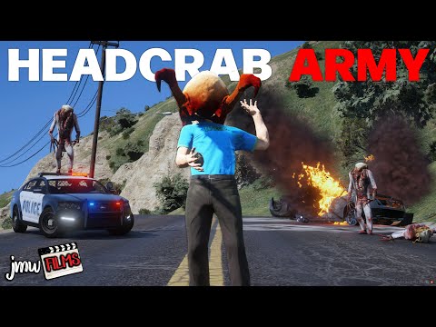 HEADCRABS INVADE MY SERVER! | GTA 5 RP