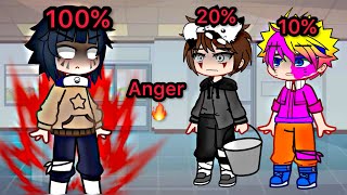 Anger Percentage 😳 || Naruto Hinata || meme || Gacha Club