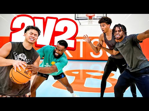 THIS GOT PERSONAL! Cashnasty & LSK Vs Kenny Chao & Ryanthecrashdummy 2v2 Basketball!