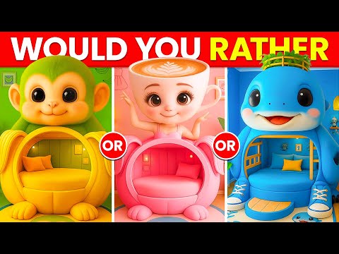 Would You Rather...? Build Your BRAINROT ANIMALS House 🏡😱🐵🍌