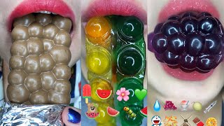 5 MINUTES asmr FOODS EMOJI FOOD CHALLENGE (RELAXING) 빨간 이모지 먹방 모음집 eating sounds
