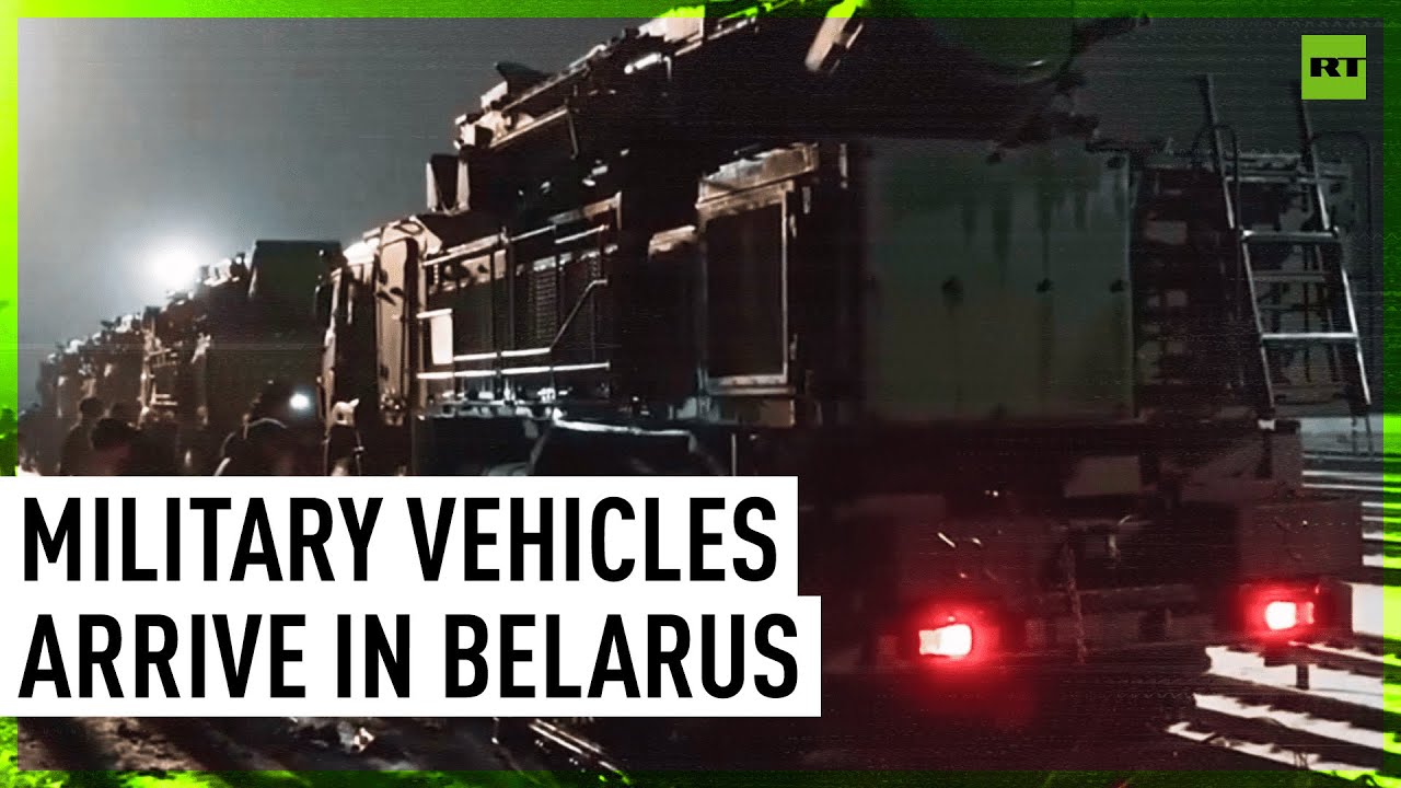 Military Vehicles Arrive in Belarus Ahead of Drills