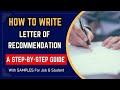 Effective Letter of Recommendation Practices