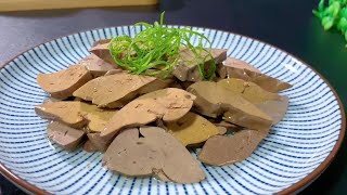 【天天相見廚房】盐水鸡肝学会这样做，口感粉嫩，跟鹅肝一样细腻，绝对的下酒神器 #盐水鸡肝 #下酒菜 #美味食谱 #鸡肝做法 #绝佳搭配 #细腻口感 #家常菜 #鸡肝料理 #美食 嫩滑盐水鸡肝，完美下酒