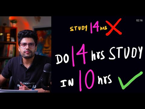 Do 14 Hrs Study in Just 10 | Double Efficiency Like Toppers | Prateek Jain