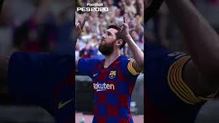 PES 2020 messi goal  #shorts #messi #barcelona