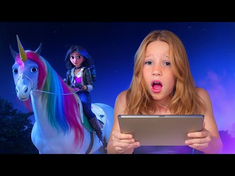 Nastya entkomme mit Hilfe der Einhorn-Akademie aus dem Labyrinth