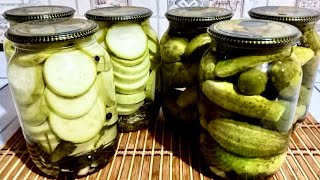 Мариную кабачки і огірочки за одним рецептом маринаду.Це просто і виходить дуже смачно.