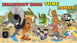BRAINROT ANIMATION BRAINROT BOSS  TUNG TUNG SAHUR TRIPA TROPA TRALALA | Pinoy Animation