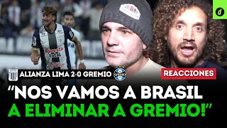 "VAMOS A BRASIL A GANAR": REACCIONES de HINCHAS de ALIANZA LIMA 2-0 GREMIO | Depor
