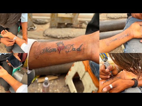 Local Tatoo Artist Of India Making Tattoo From Scratch Without Machine | Indian Artist 