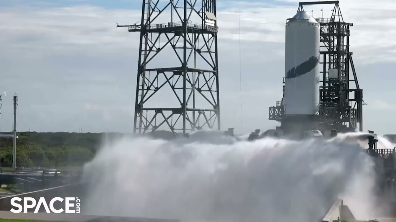 Blue Origin fires up New Glenn rocket second stage in test