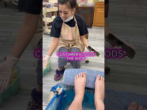 CUSTOMER FLOODS THE SHOP