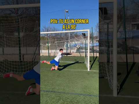 CORNER À LA 90’🔥🤯