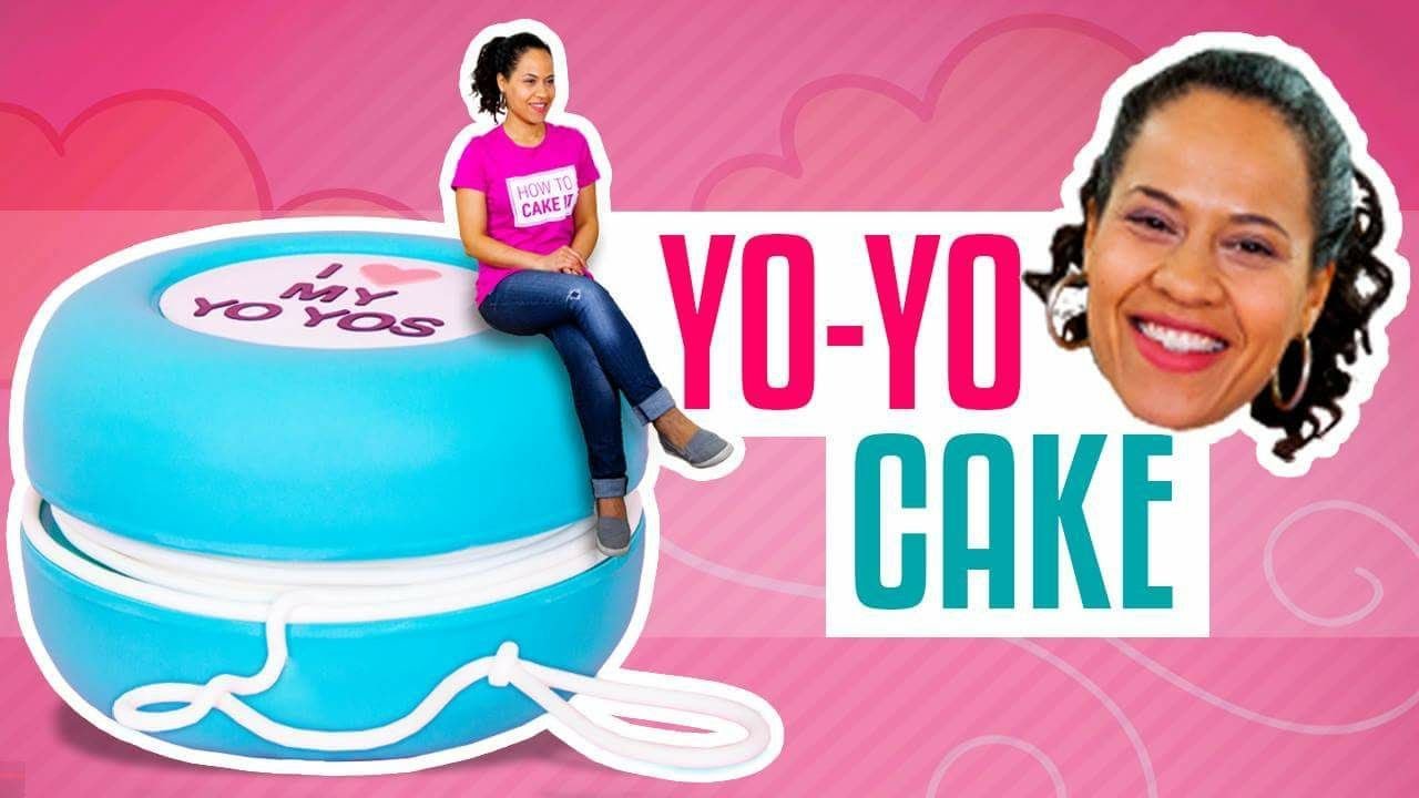 How To Make A Giant YoYo out of CAKE RETRO Marbled Vanilla Cakes How To Cake It