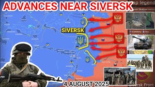 Fighting Nears Siversk as Russian Forces Advance from the East [4 August 2025]