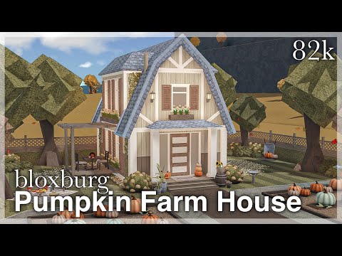 Bloxburg - Pumpkin Farm House Speedbuild 🌾 (exterior)