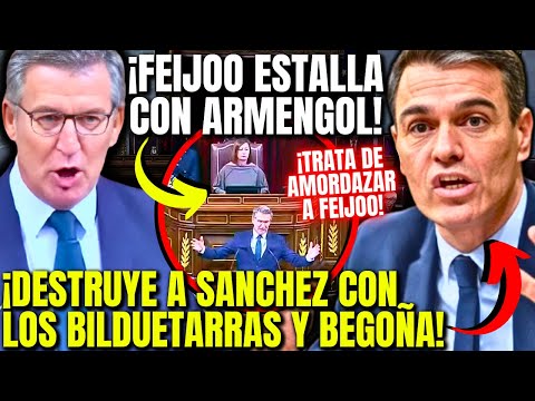 FEIJÓO ARRASA de tal forma a SÁNCHEZ con ETA y BEGOÑA GÓMEZ💥QUE ARMENGOL TIENE QUE CORTAR EL MICRO💥