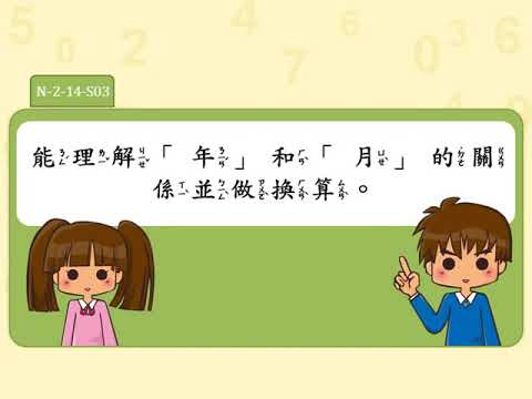 8-1能理解「年」和「月」的關係並做換算 