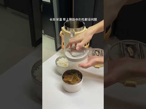 "Hot Meal Anywhere! 3-Layer Thermal Lunch Box Review"