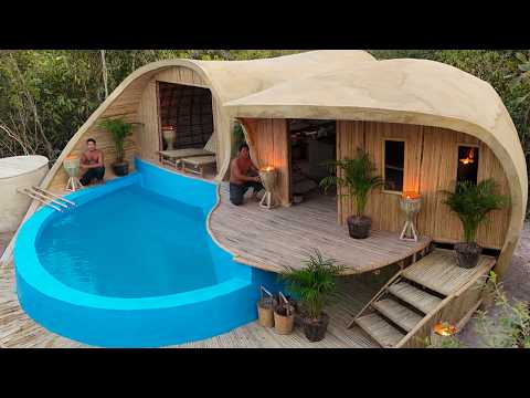 199Day How To Complete Modern Essential House With Tunnel Swimming Pools