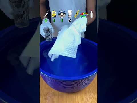 TRY TO GUESS HOW MANY TISSUE PAPER IT TOOKS! what will happend next ? #satisfying #asmr #asmrvideo