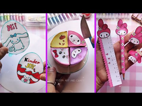 Easy paper craft/ paper craft/ school hacks/ easy to make/diy/miniature craft/ Foziya art and craft