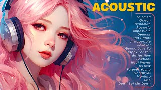 Soft English Acoustic Love Songs Playlist With Lyrics 2023 | Soft Acoustic Cover Of Popular Songs