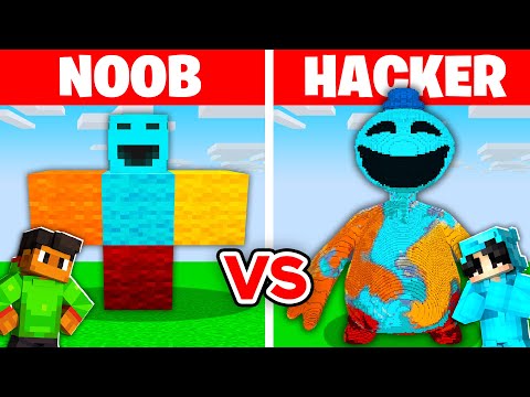 NOOB vs HACKER: I Cheated In a DOEY THE DOUGHMAN Build Challenge!