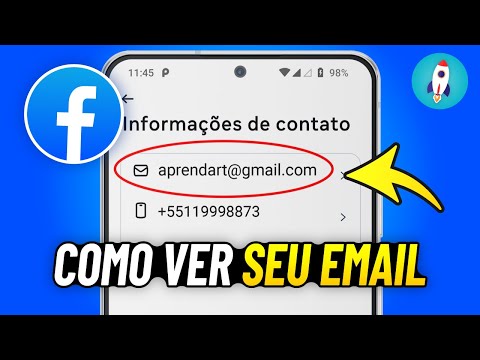 Como VER MEU EMAIL no FACEBOOK 2025 - Pelo Celular