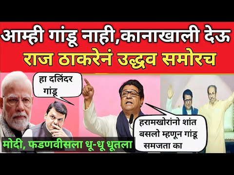 Raj -Uddav Thackeray एकत्र येताच मोदी,देवेंद्र फडणवीसला धूतला झेंडू समजता का आम्हला कानाखाली देऊ