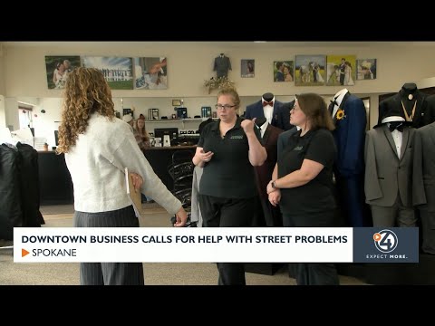 YouTube video thumbnail: Downtown Business Calls for Help With Street Problems